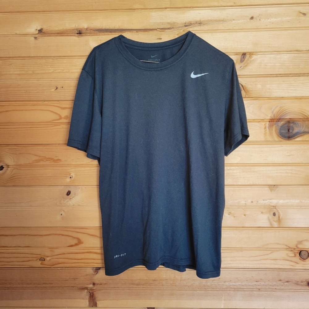 Nike Dri-Fit Men's Black T-Shirt, Size: L